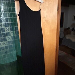 OZMA Black One Shoulder Dress